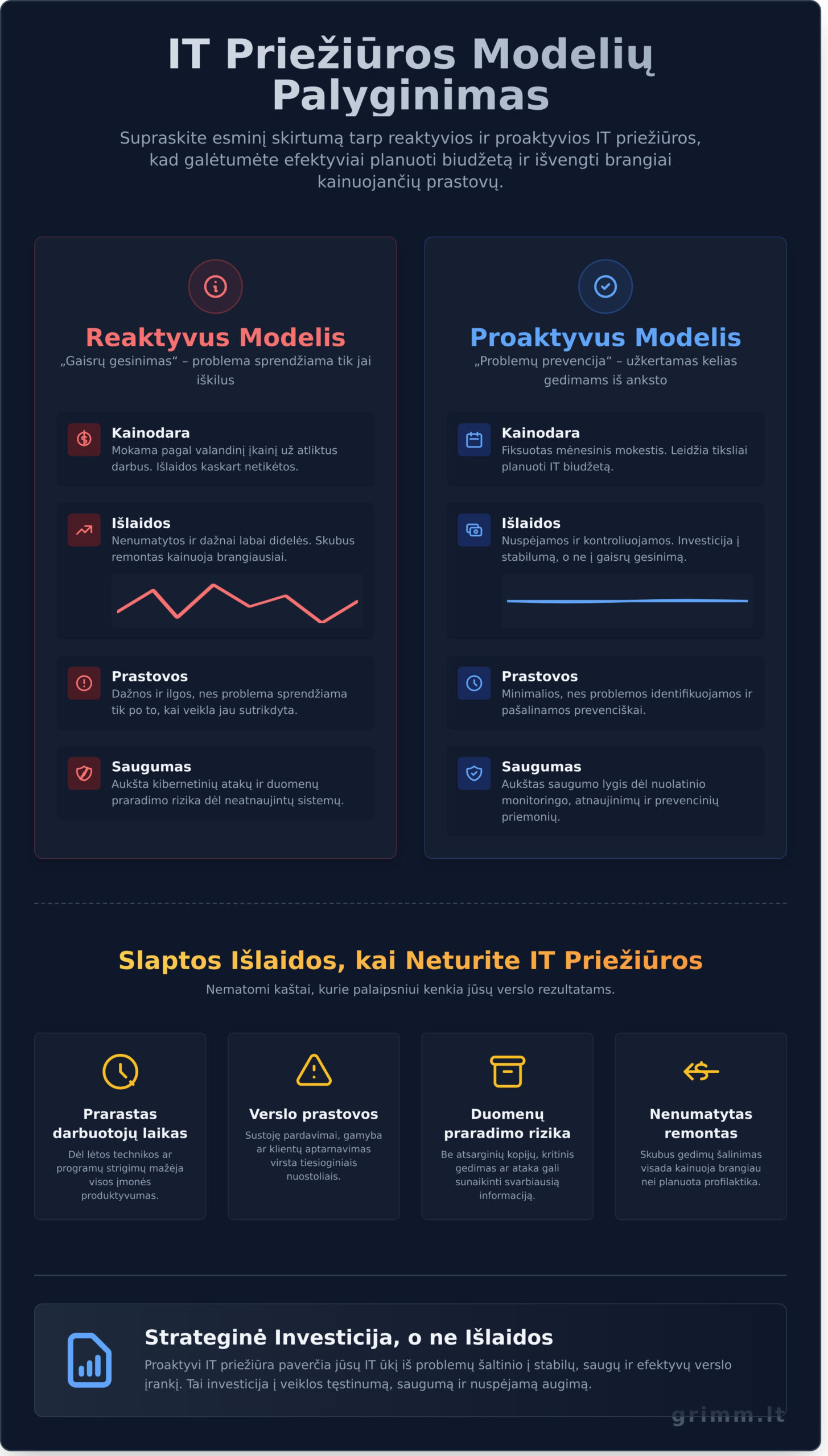 IT priežiūra verslui: Išsamus vadovas 2026 metais - Infographic